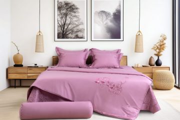 Bộ ga phủ thêu Blue Sky – BSM131